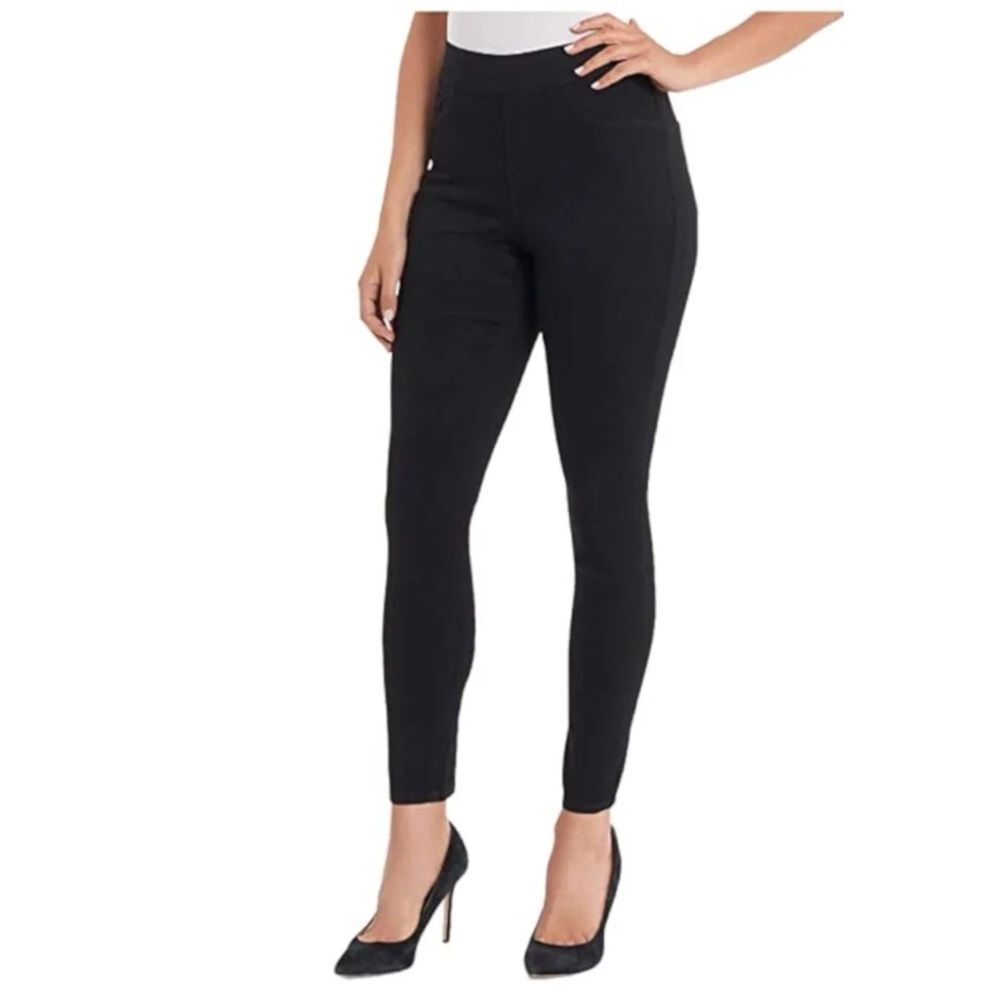 Nine West Heidi Pull On Skinny Pants Black Size 10